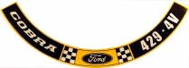 Decal - Air Cleaner - 429 Cobra-4V CID - 1970-71 Ford Car  