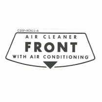 Decal - Air Cleaner "Front"