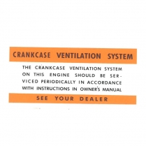 Decal - Crankcase Vent - 1960-65 Ford Truck, 1960-67 Ford Car  
