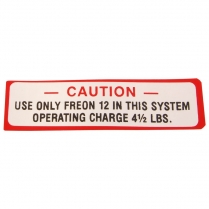 Decal - Air Conditioner Compressor - 1955-56 Ford Car  