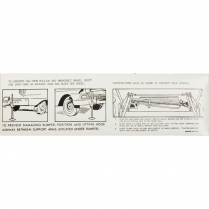 Decal - Jack Instructions - Retractable - 1957 Ford Car  