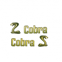 Decal - Quarter Panel - Cobra Snake - Green - 1971 Ford Car  