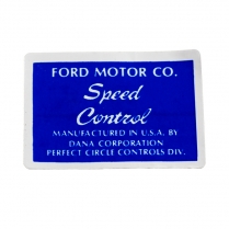 Decal - Speed Control - 1967-73 Ford Car  
