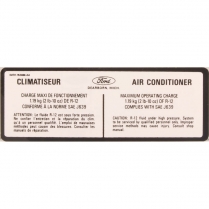 CLIMATISEUR AC CHARGE DECAL