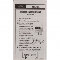 JACK INST DECAL E1TZ-17093-BA
