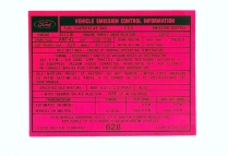 Decal - Emission - 351C-4V AT - 1974 Ford Car  