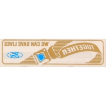 Decal - Window - Seat Belt - 1985-90 Ford Truck    