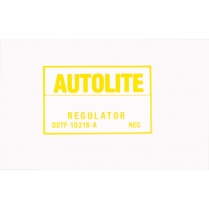 Decal - Voltage Regulator - Autolite - 1970-71 Ford Car  