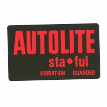 Decal - Battery - Autolite sta ful - 1960-70 Ford Car  