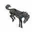 Emblem - Bronco Horse - Mounting Stud & Clip Type - Black Chrome - 1966-88 Ford Bronco, 2021-22 Ford Bronco