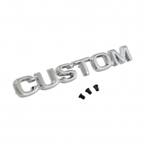 Name Plate - Front Fender - "CUSTOM" - 1980-81 Ford Truck    