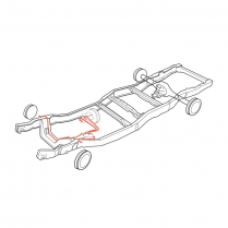 Brake Lines - Prebent - Front Axle - 1980-81 Ford Truck    