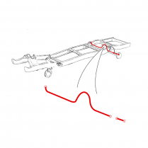 Brake Lines - Prebent - Rear Axle - 1980-81 Ford Truck    
