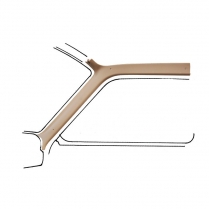 W/SHIELD GARNISH MOLDING BROWN