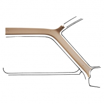 W/SHIELD GARNISH MOLDING BROWN