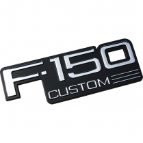 Name Plate - Front Fender - "F-150 CUSTOM" - 1992-96 Ford Truck