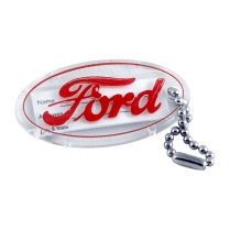 Key Chain - Red Ford Script - Universal - Plastic