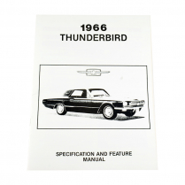 1966 Thunderbird Specification and Feature Manual - 1966 Thunderbird Ford Car