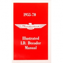 Book - Decoder Manual - Thunderbird - 1955-70 Ford Car  