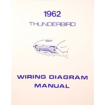 Book - Wiring Diagram Manual - Thunderbird - 1962 Ford Car  