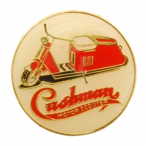 Lapel Pin - Red Step Thru - 1936-65 Cushman Scooter 