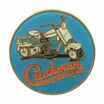 Lapel Pin - White Cast Iron Eagle - 1936-65 Cushman Scooter 