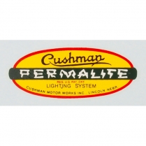 Permalite Decal - Adhesive Sticker - 1950-65 Cushman Scooter