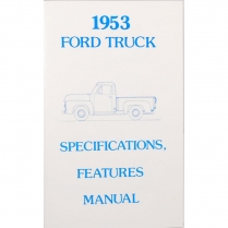 Specifications Features Manual - 1953 Ford Truck