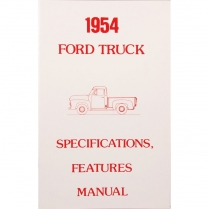 Specifications Features Manual - 1954 Ford Truck