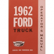 Operator's Manual - 1962 Ford Truck    