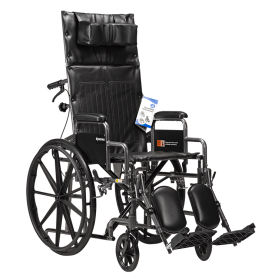 DynaRide Reclining Wheelchair - 16" x 16" w/ Detach Desk Arm
