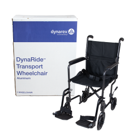 DynaRide Transport Wheelchair Aluminum 19"