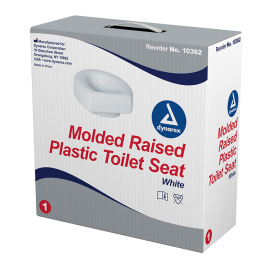 Molded Raised Plastic Toilet Seat