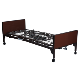 Full Electric Homecare Bed w/ Full Rail & Dynarest Tri-Layer