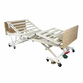 DB300 Bariatric LTC 5 Function Low Bed - Wood Boards - Cherr