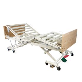 DB300 Bariatric LTC 5 Function Low Bed - Wood Boards - Cherr