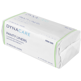 Panty Liners, Sq End w/ Adhesive Tab