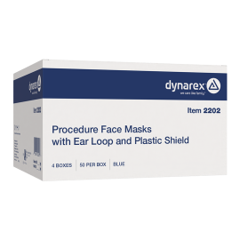 Procedure Face Mask w/ Ear Loop and Plastic Shield