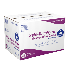 Safe-Touch Latex Exam Gloves