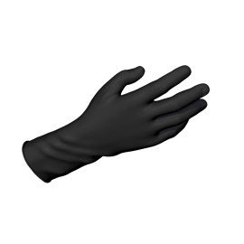 Safe-Touch Black Nitrile Exam Gloves