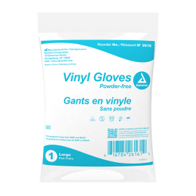 Vinyl Exam Gloves In A Bag