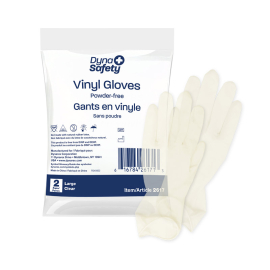 Vinyl Exam Gloves In A Bag