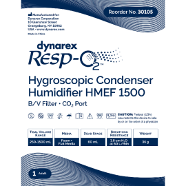 Hygroscopic Condenser Humidifier (HMEF) 1500, BV Filter, CO2