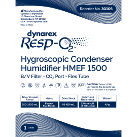 Hygroscopic Condenser Humidifier (HMEF) 1500, BV Filter, CO2