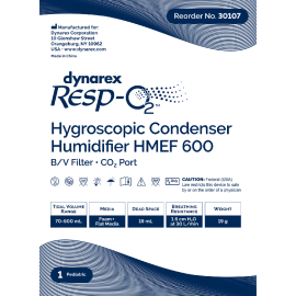 Hygroscopic Condenser Humidifier (HMEF) 600, BV Filter, CO2