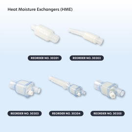 Heat Moisture Exchanger (HME) 1500 w/ Integrated Flex Tube