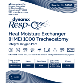 Heat Moisture Exchanger (HME) 1000 Tracheostomy, Integral Ox