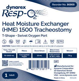 Heat Moisture Exchanger (HME) 1500 Tracheostomy, T-Shape, Sw