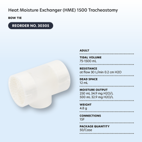 Heat Moisture Exchanger (HME) 1500 Tracheostomy, Bow Tie