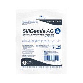 SiliGentle AG - Silver Silicone Foam Dressing